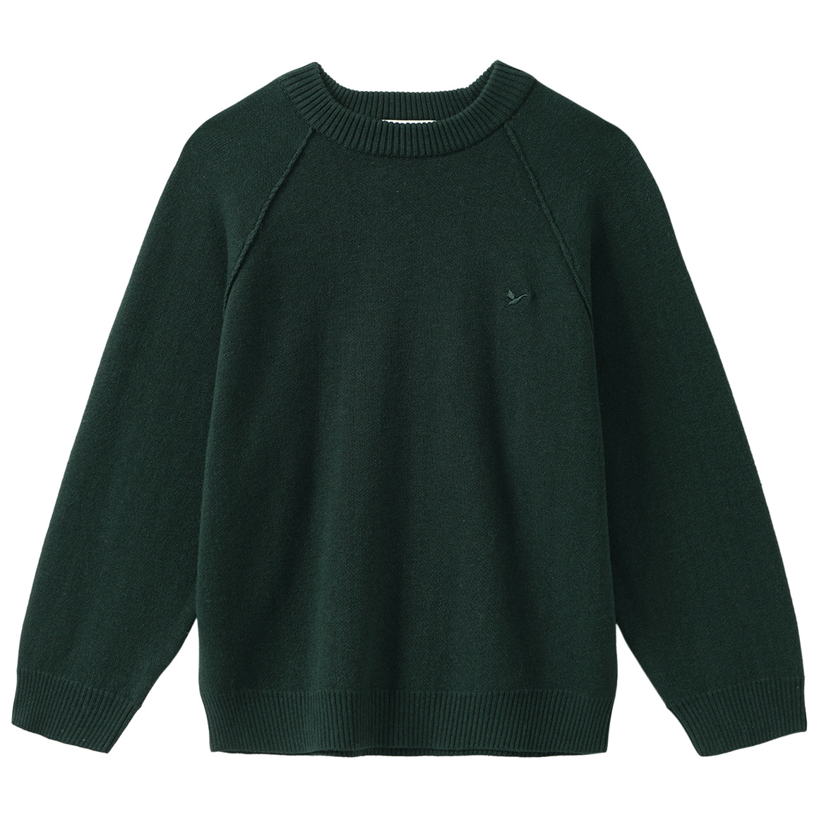 Jungen Strickpullover mit kleiner Stickerei