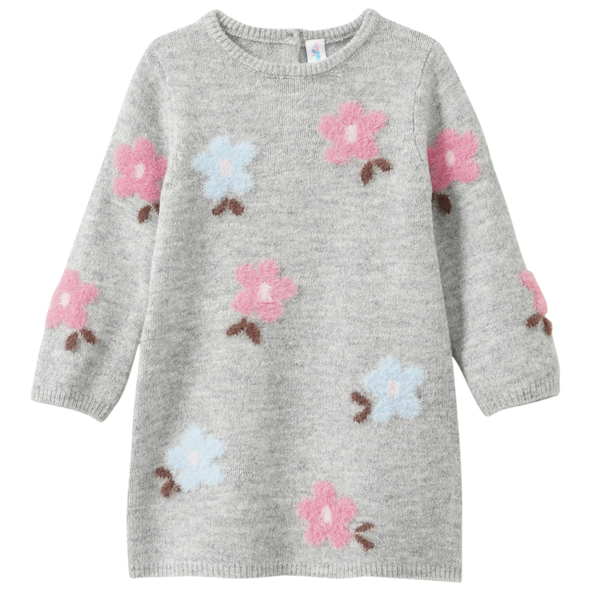 Baby Strickkleid mit Blumenmuster