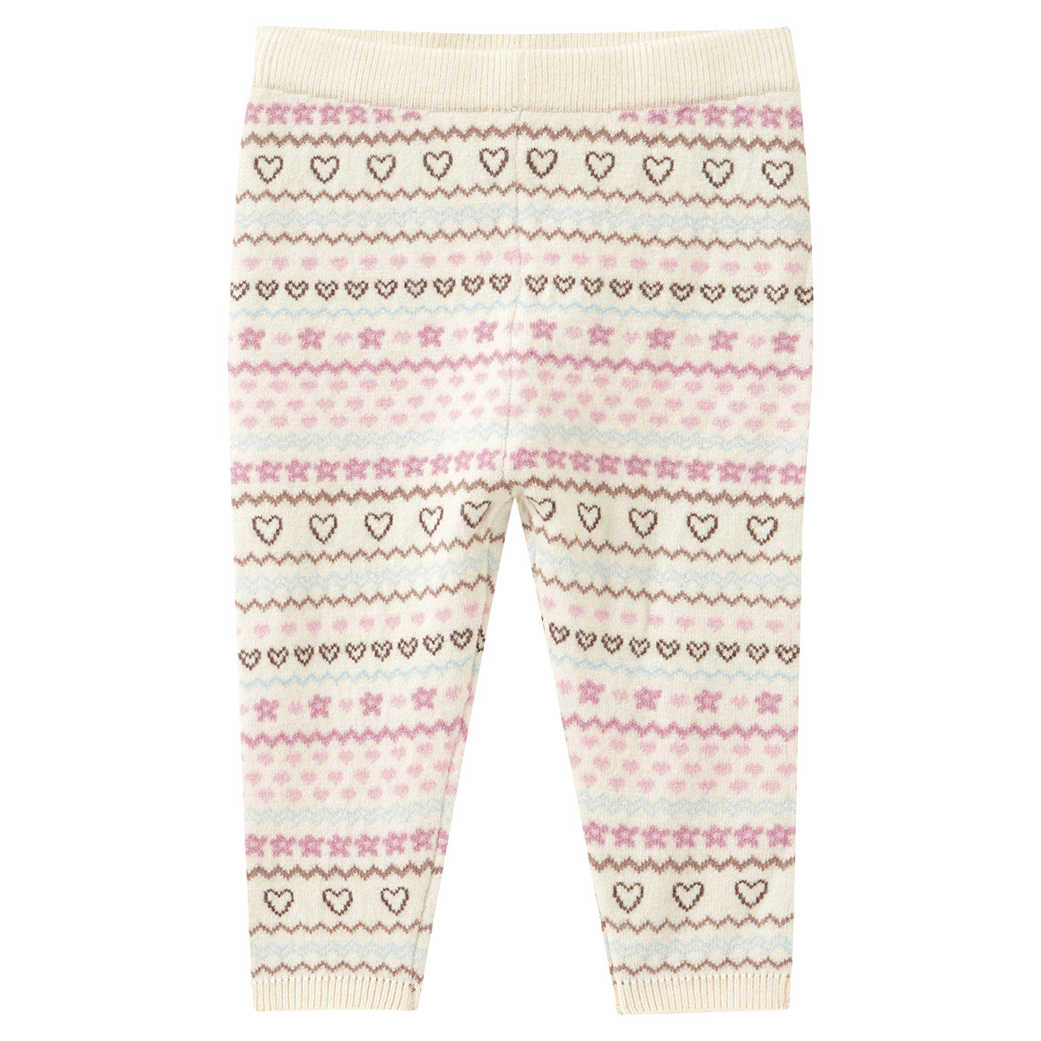 Baby Strickleggings mit Norwegermuster