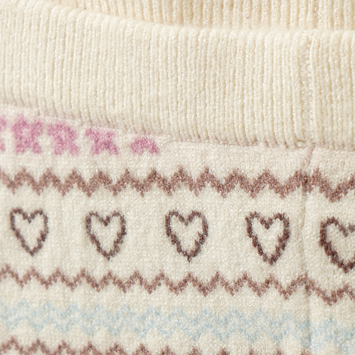 Baby Strickleggings mit Norwegermuster