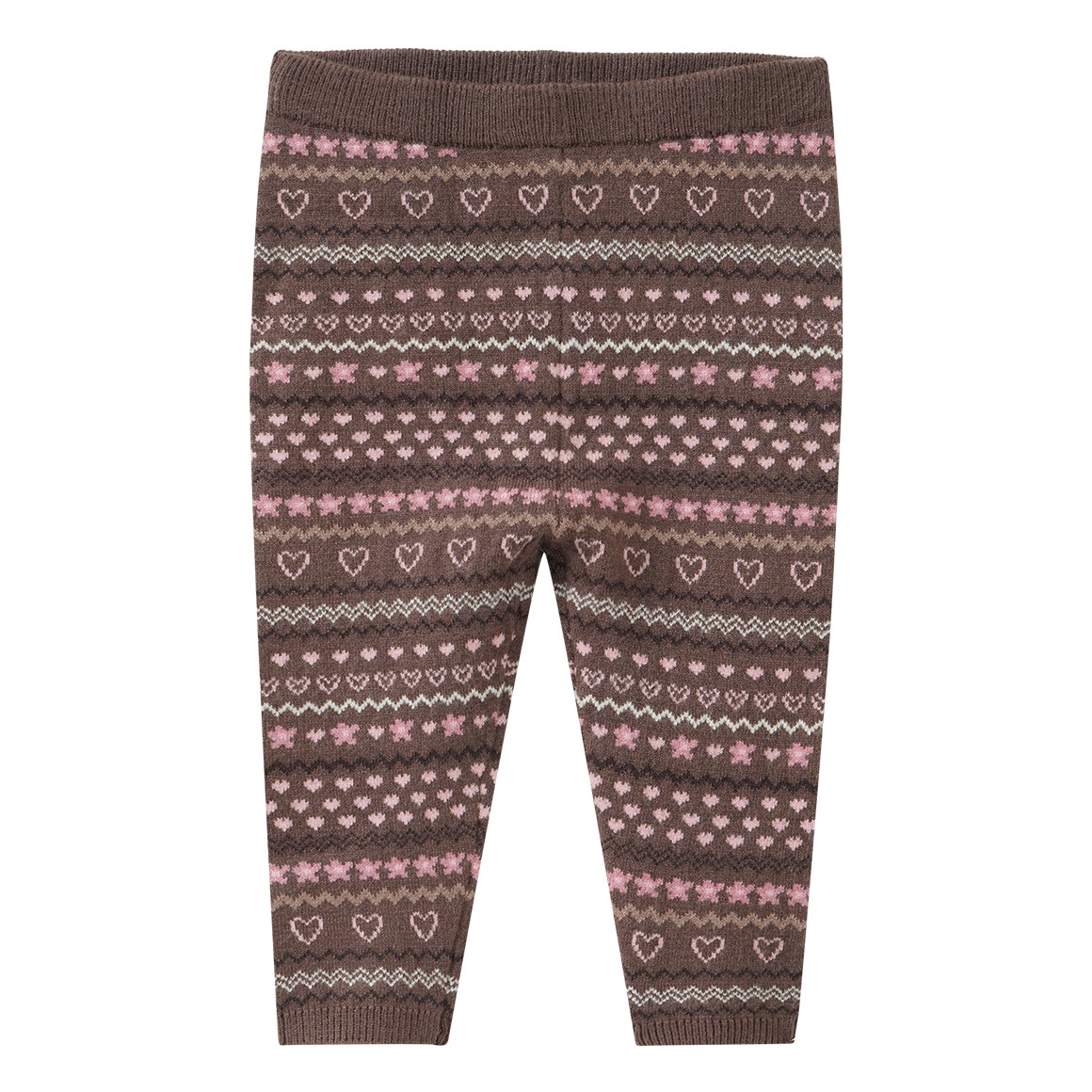 Baby Strickleggings mit Norwegermuster
