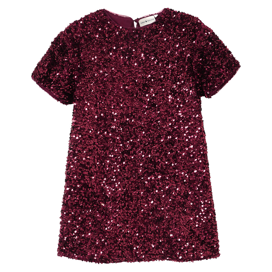 Mädchen Paillettenkleid mit Kurzarm