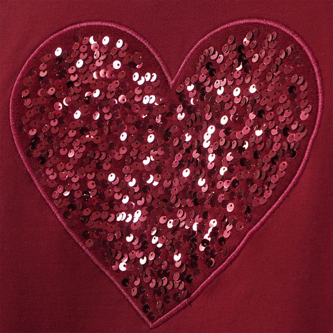 Mädchen Sweatshirt mit Herz-Motiv