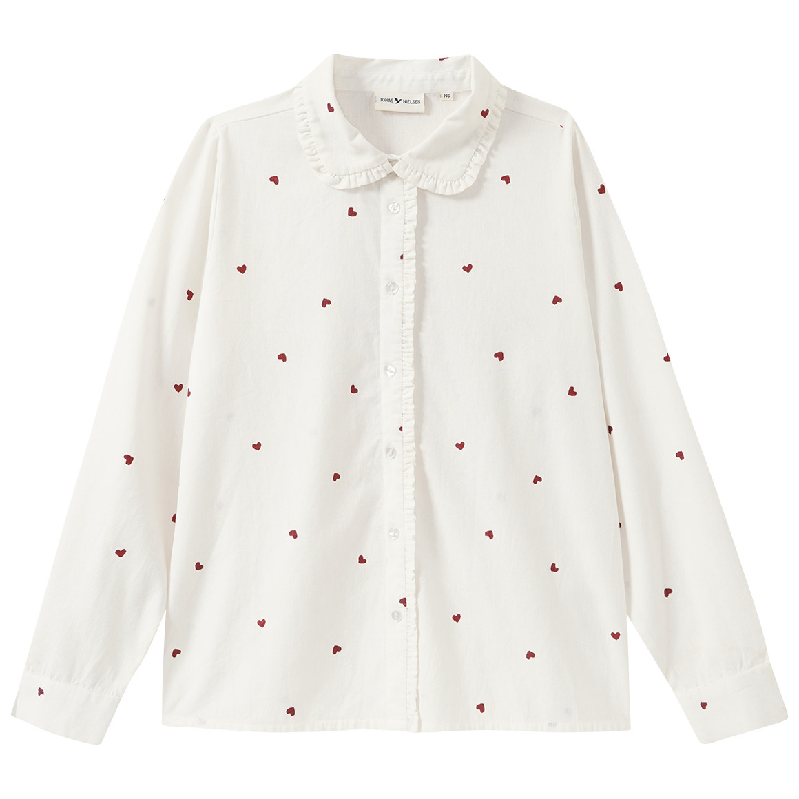 Mädchen Bluse mit Herz-Allover