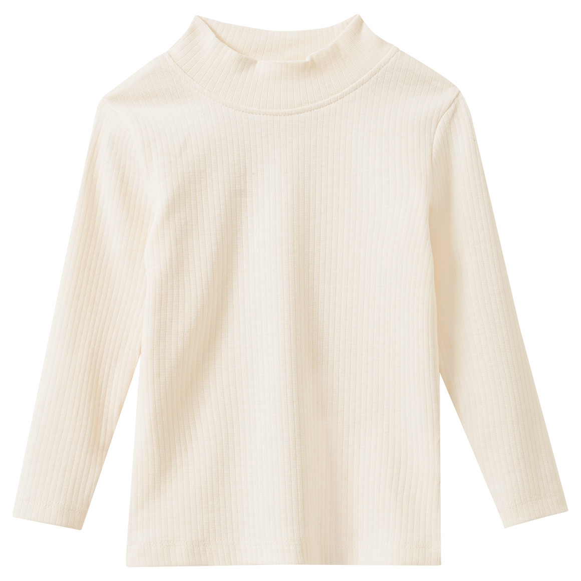 Mädchen Langarmshirt mit Rippstruktur