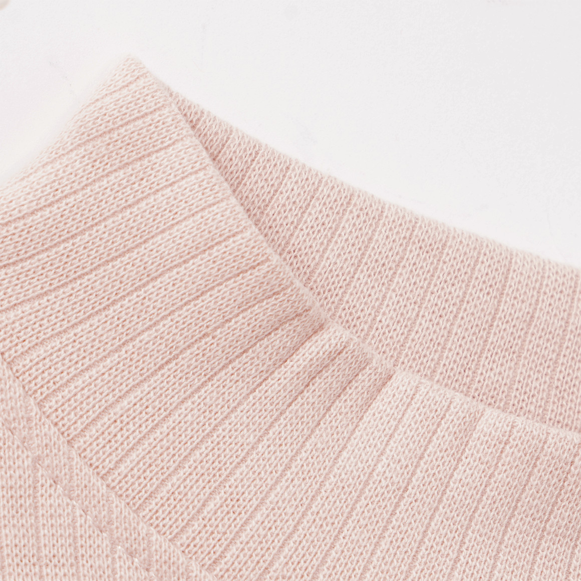 Mädchen Langarmshirt mit Rippstruktur