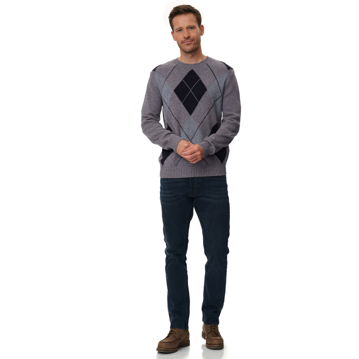 Herren Strickpullover mit Woll-Anteil