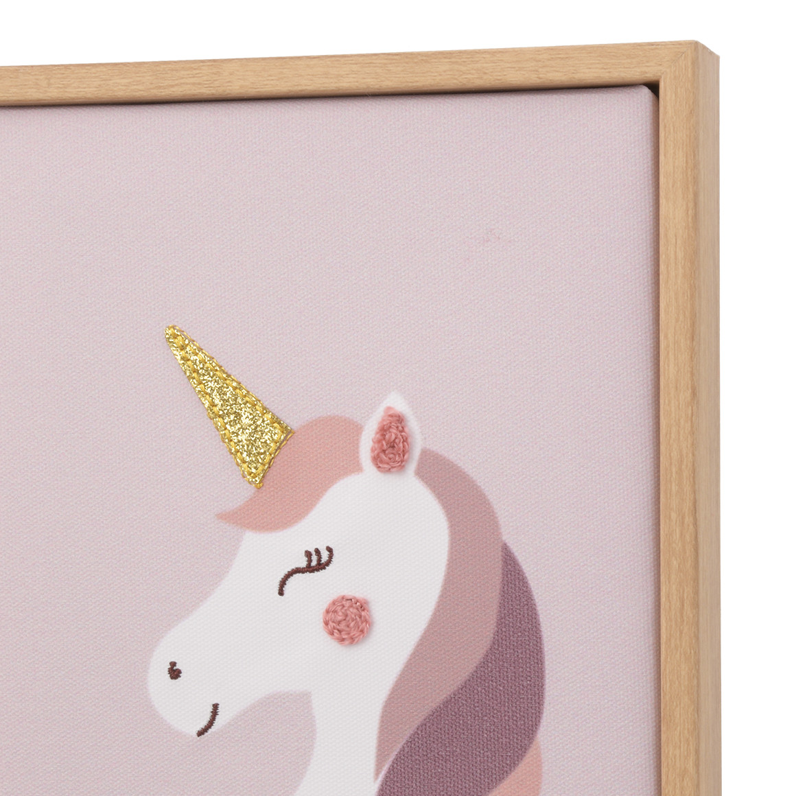Wanddecoratie met eenhoornmotief