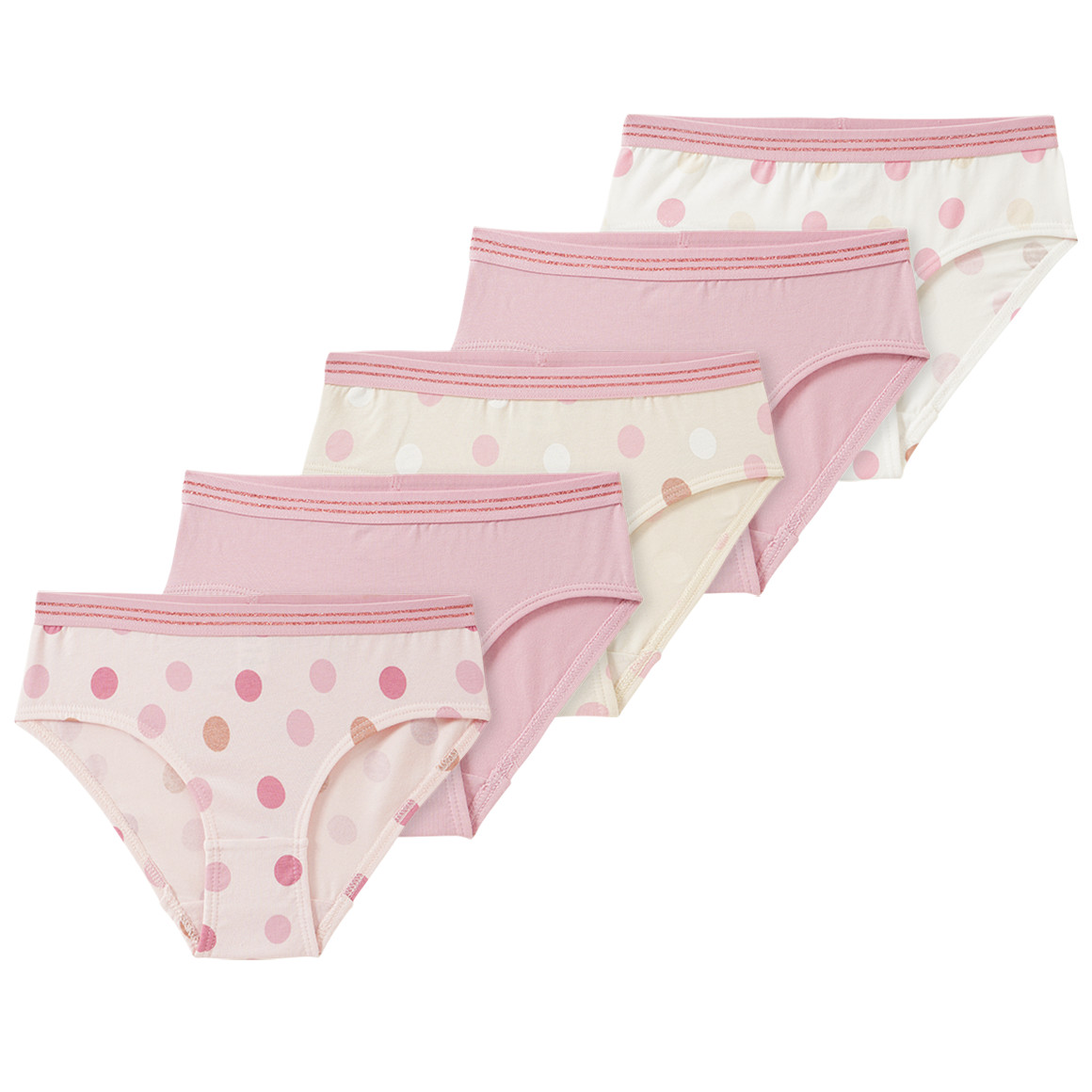 5 Mädchen Slips mit Effektgarn
