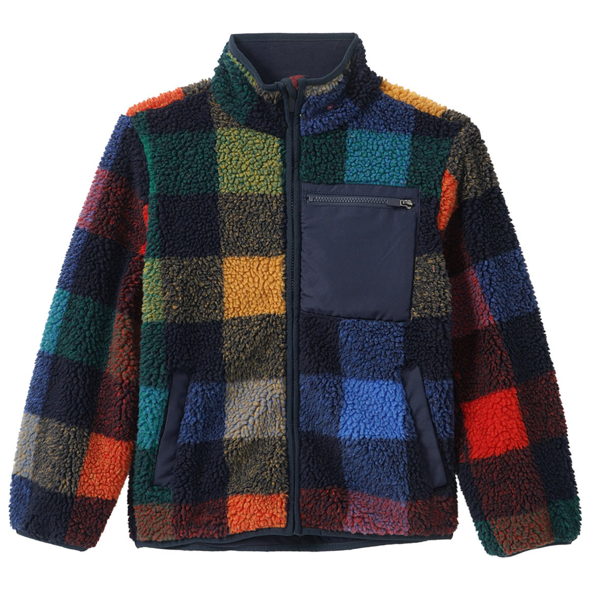 Jungen Teddyjacke bunt kariert
