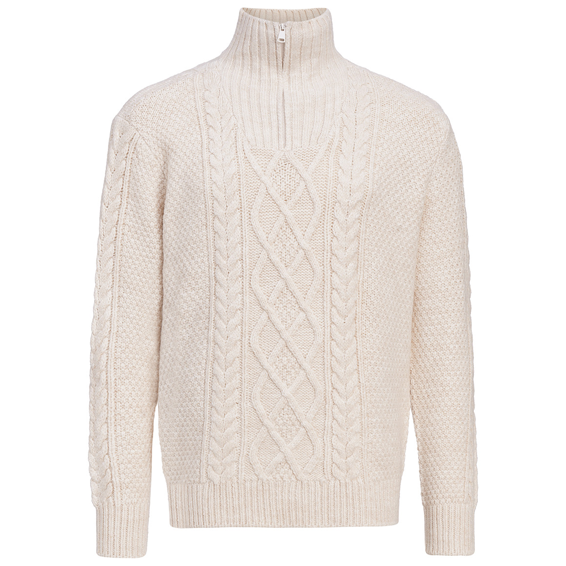 Herren Strickpullover im Troyer-Style