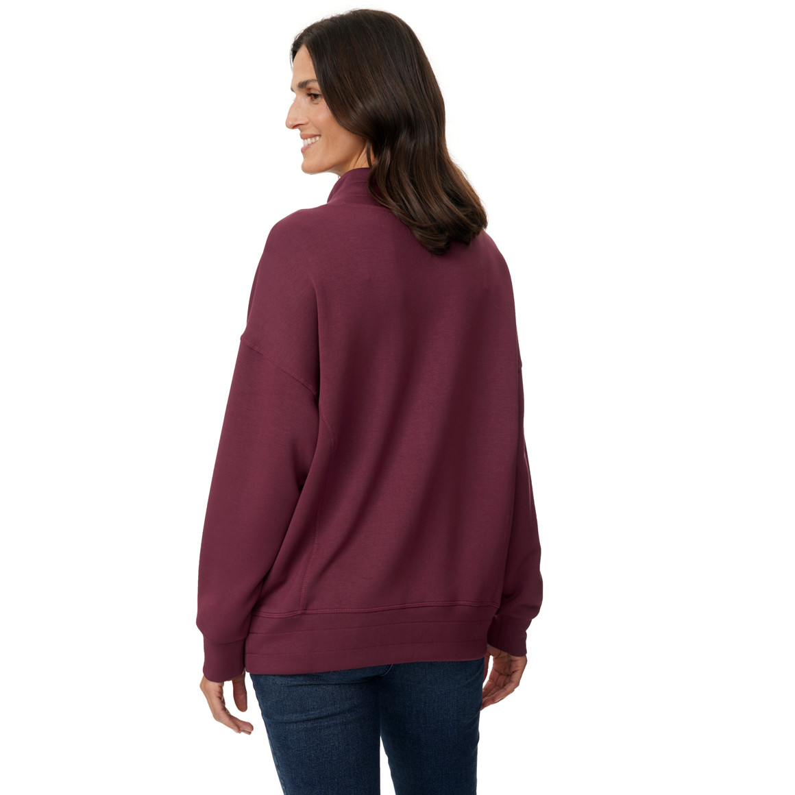 Damen Modal-Shirt mit Stehkragen
