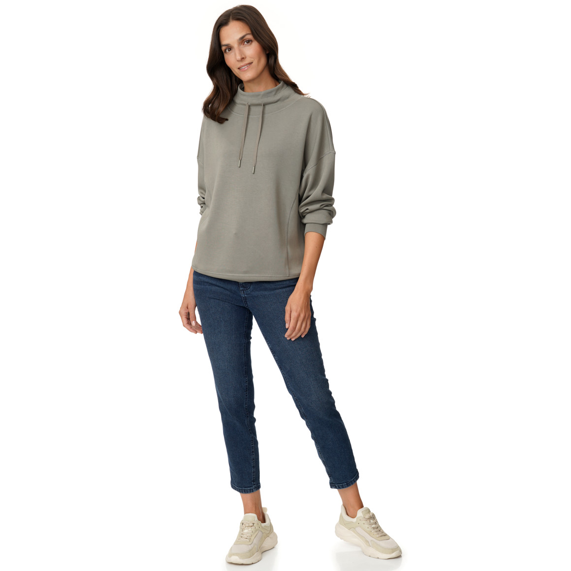 Damen Modal-Shirt mit Stehkragen