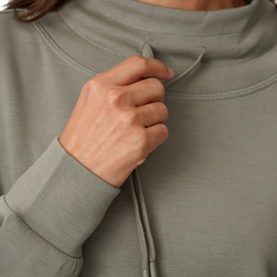 Damen Modal-Shirt mit Stehkragen