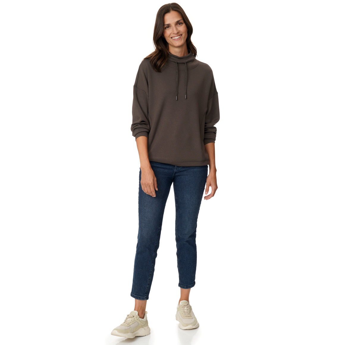 Damen Modal-Shirt mit Stehkragen