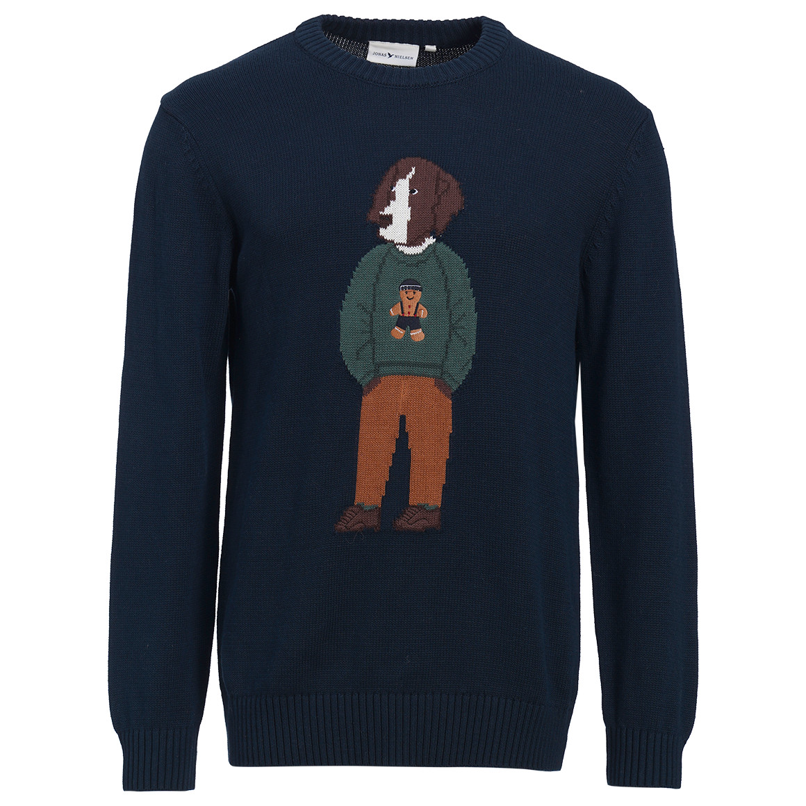 Herren Strickpullover mit Hunde-Motiv