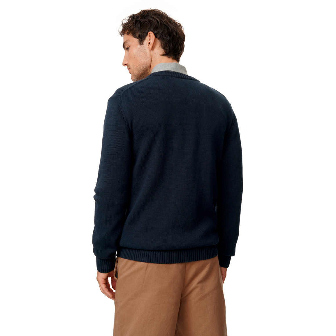 Herren Strickpullover mit Hunde-Motiv