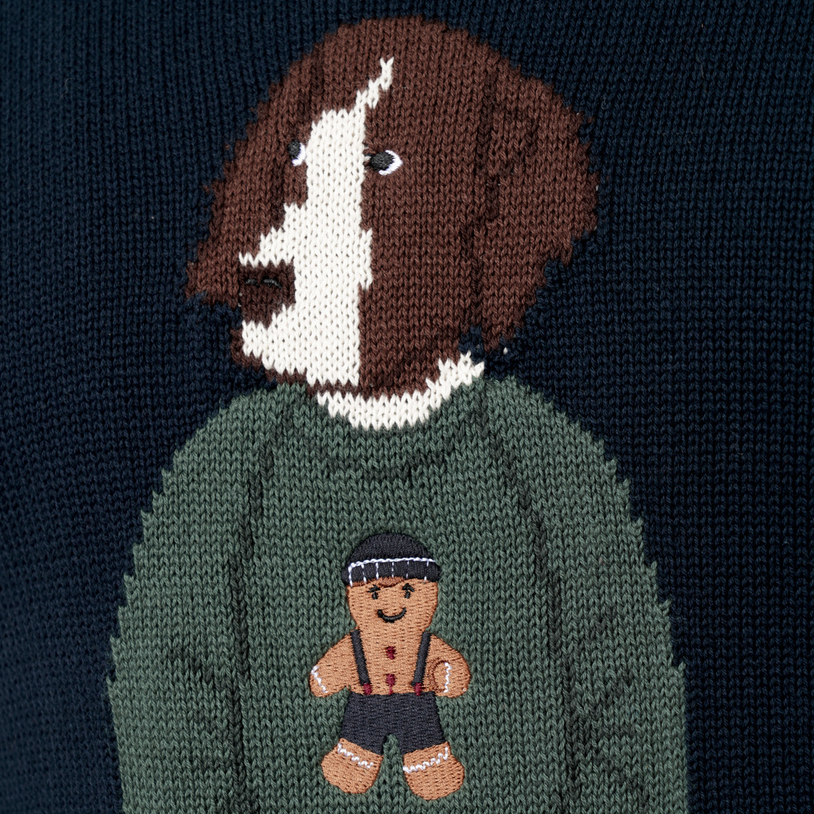 Herren Strickpullover mit Hunde-Motiv