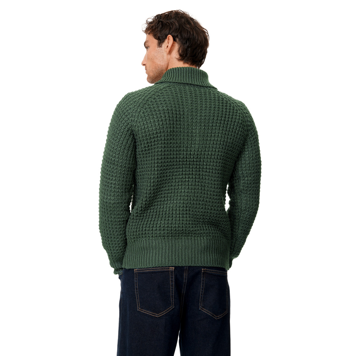 Herren Strickpullover im Troyer-Style