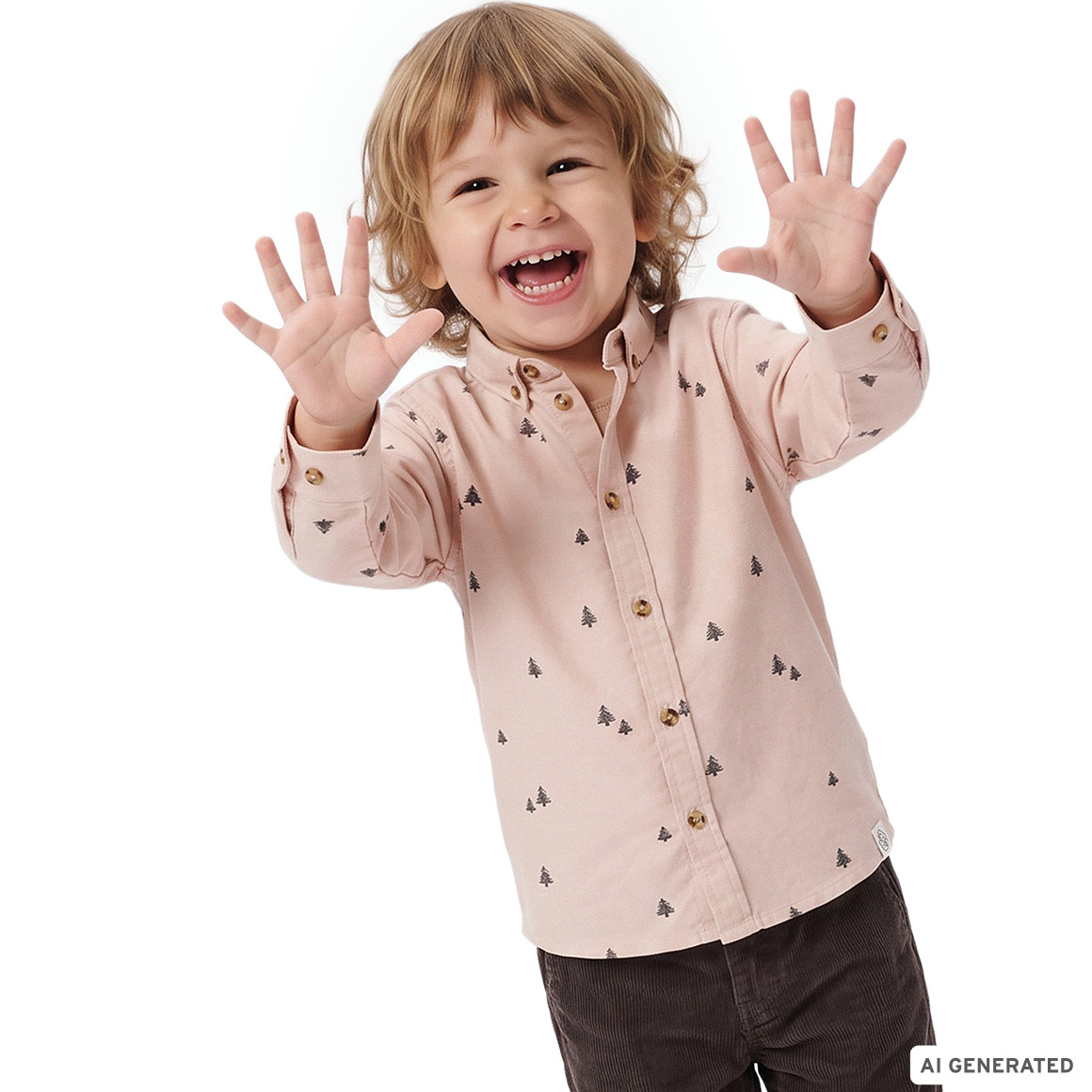 Jungen Hemd mit Allover-Print