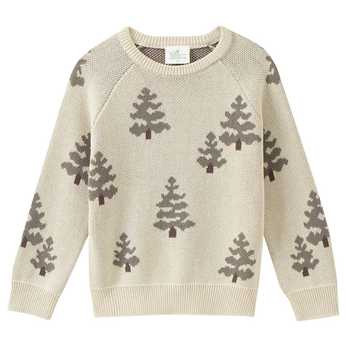 Jungen Strickpullover mit Tannen-Allover