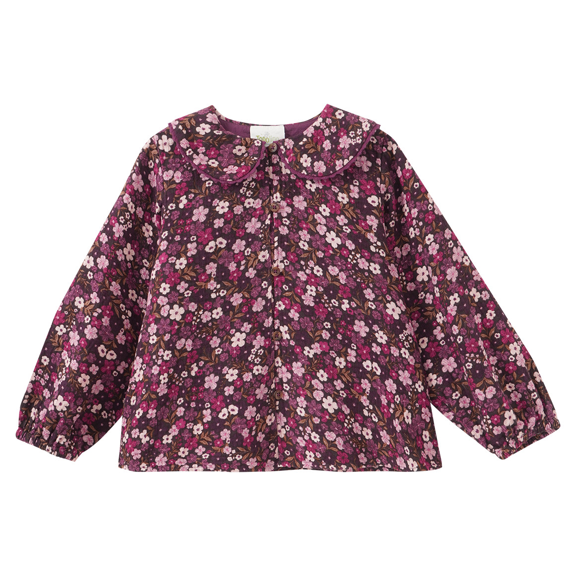 Mädchen Bluse im Millefleur-Look
