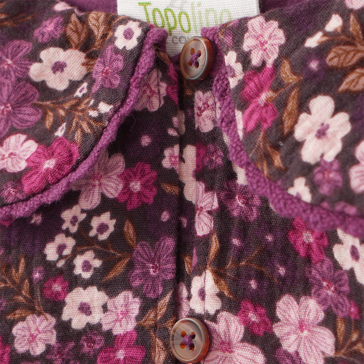 Mädchen Bluse im Millefleur-Look