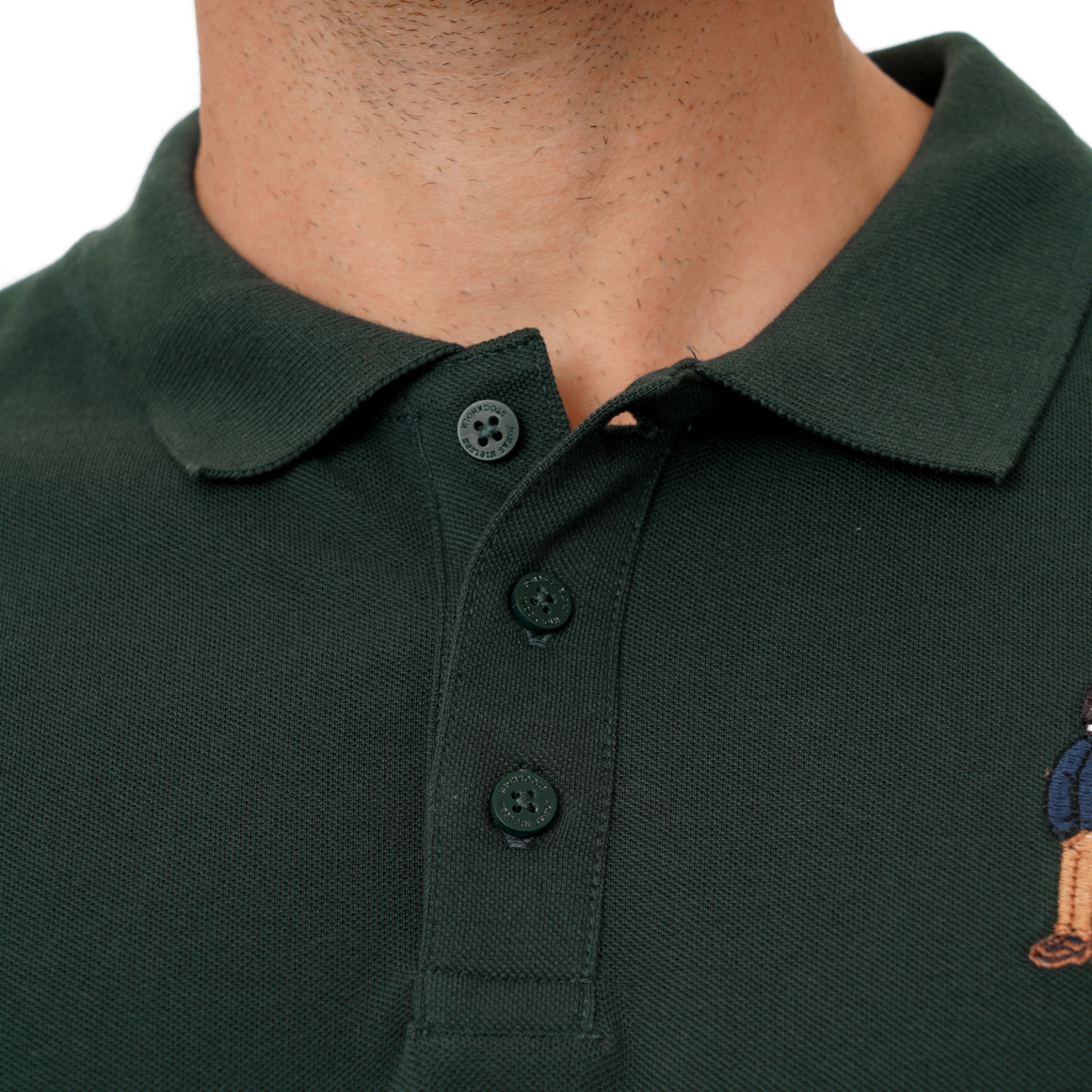 Herren Poloshirt mit Hunde-Motiv