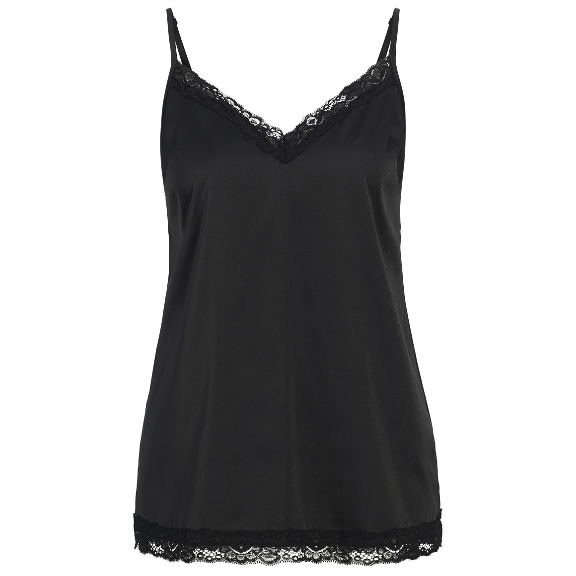 Damen Schlaftop in Satin-Optik