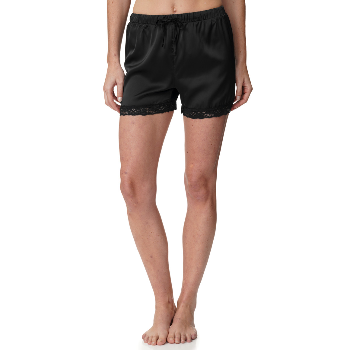 Damen Schlafshorts in Satin-Optik