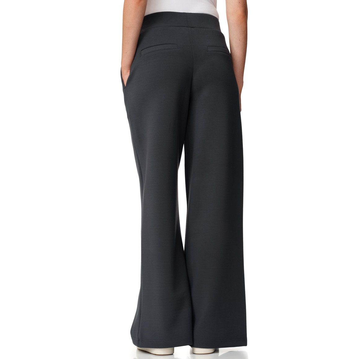 Damen Modal-Wide-Leg-Hose mit Elastikbund