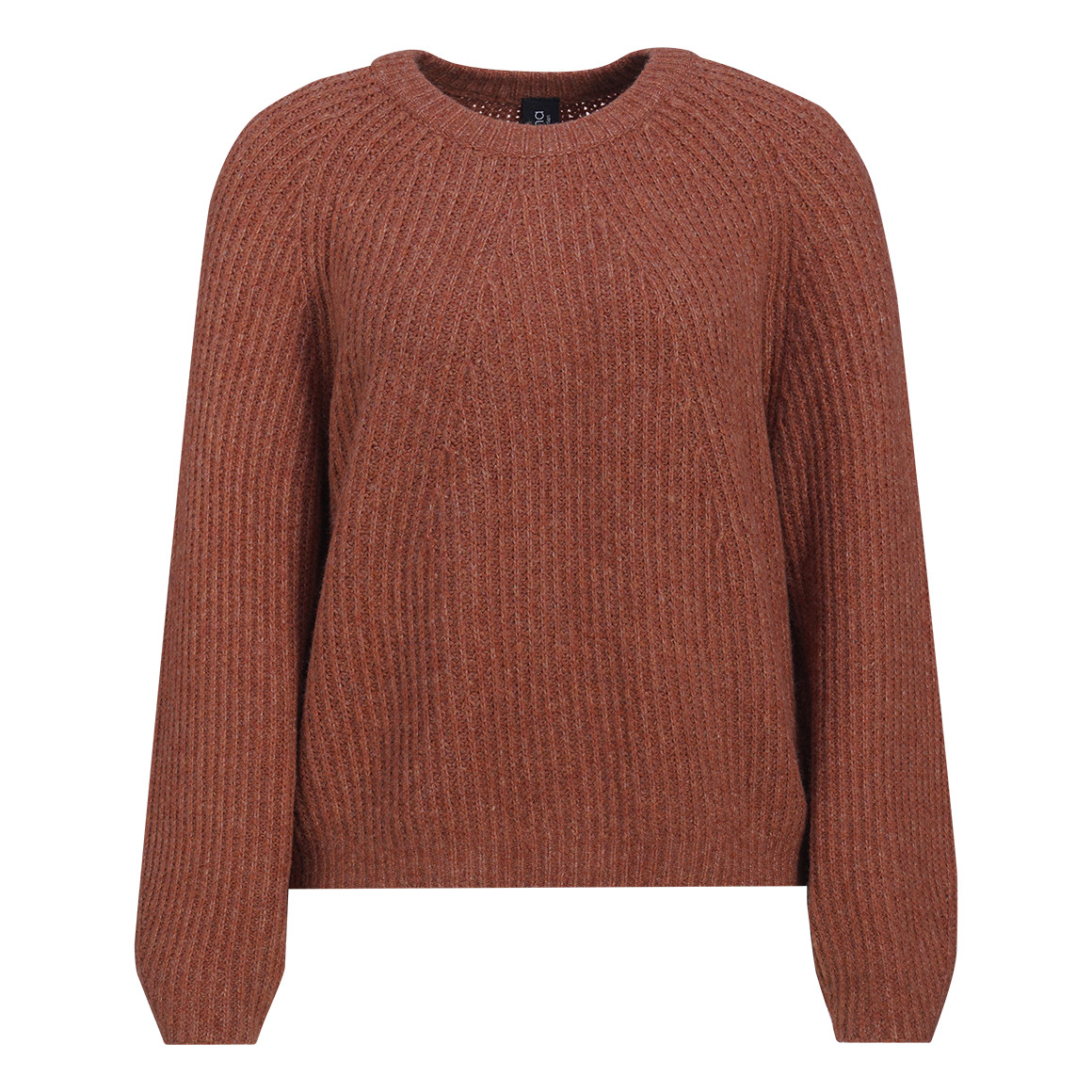 Damen Strickpullover mit Rippstruktur