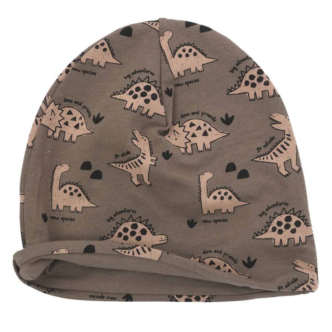 Baby Mütze mit Dino-Motiven