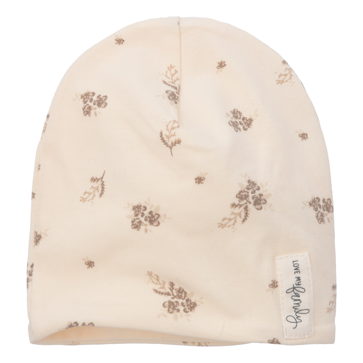 Baby Beanie mit floralem Muster