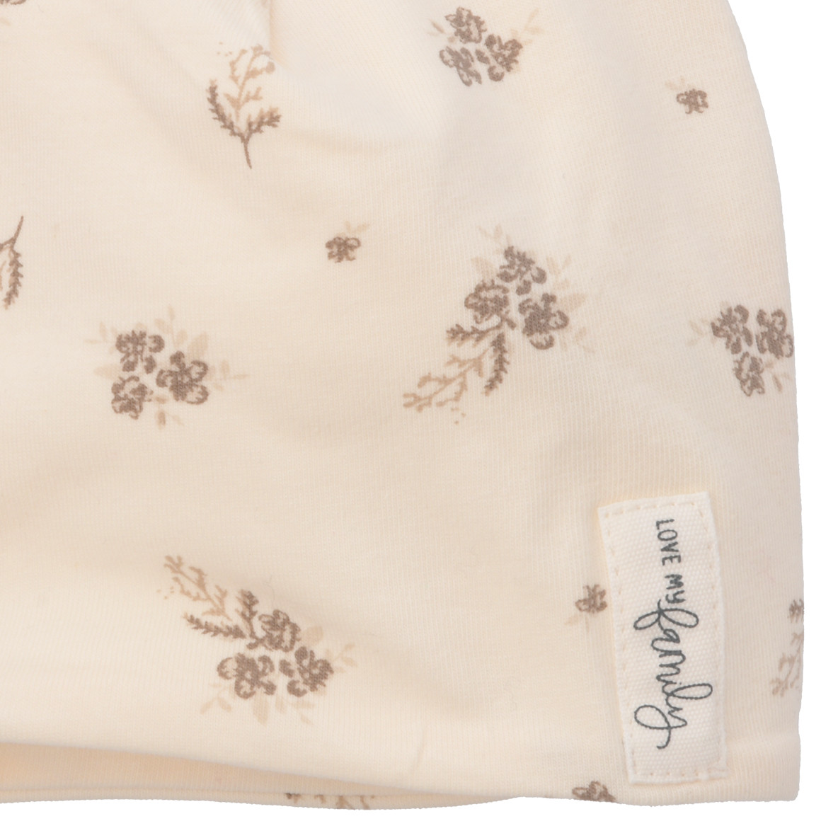 Baby Beanie mit floralem Muster