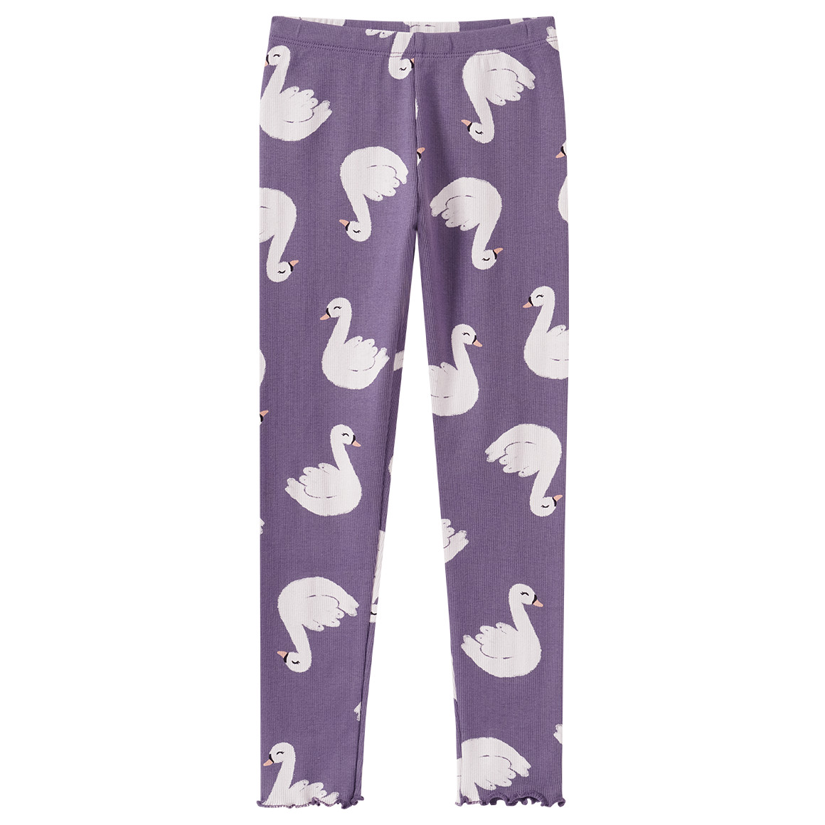 Mädchen Leggings mit Rippstrukur