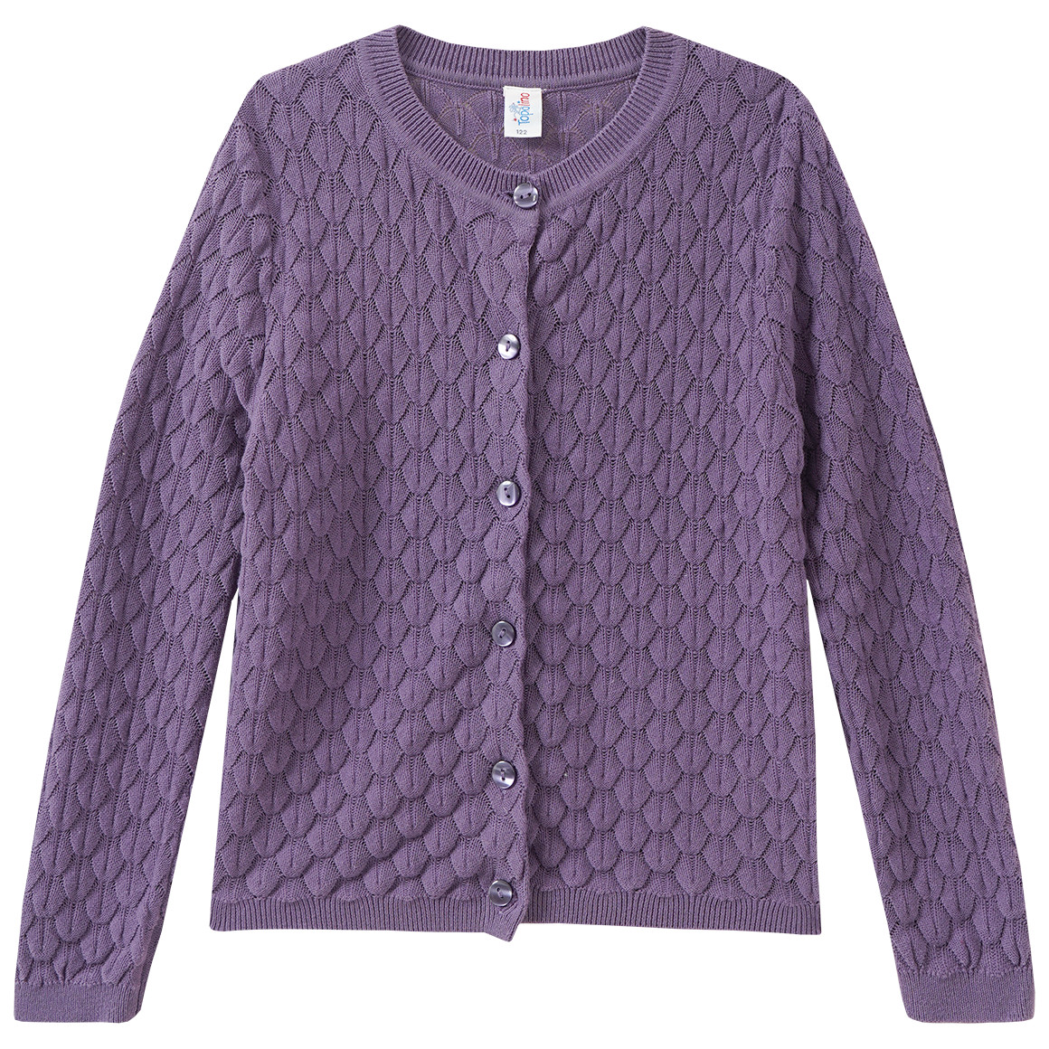 Mädchen Strickjacke mit Wabenstruktur