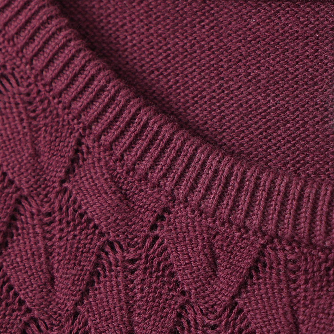 Mädchen Strickkleid mit Wabenstruktur