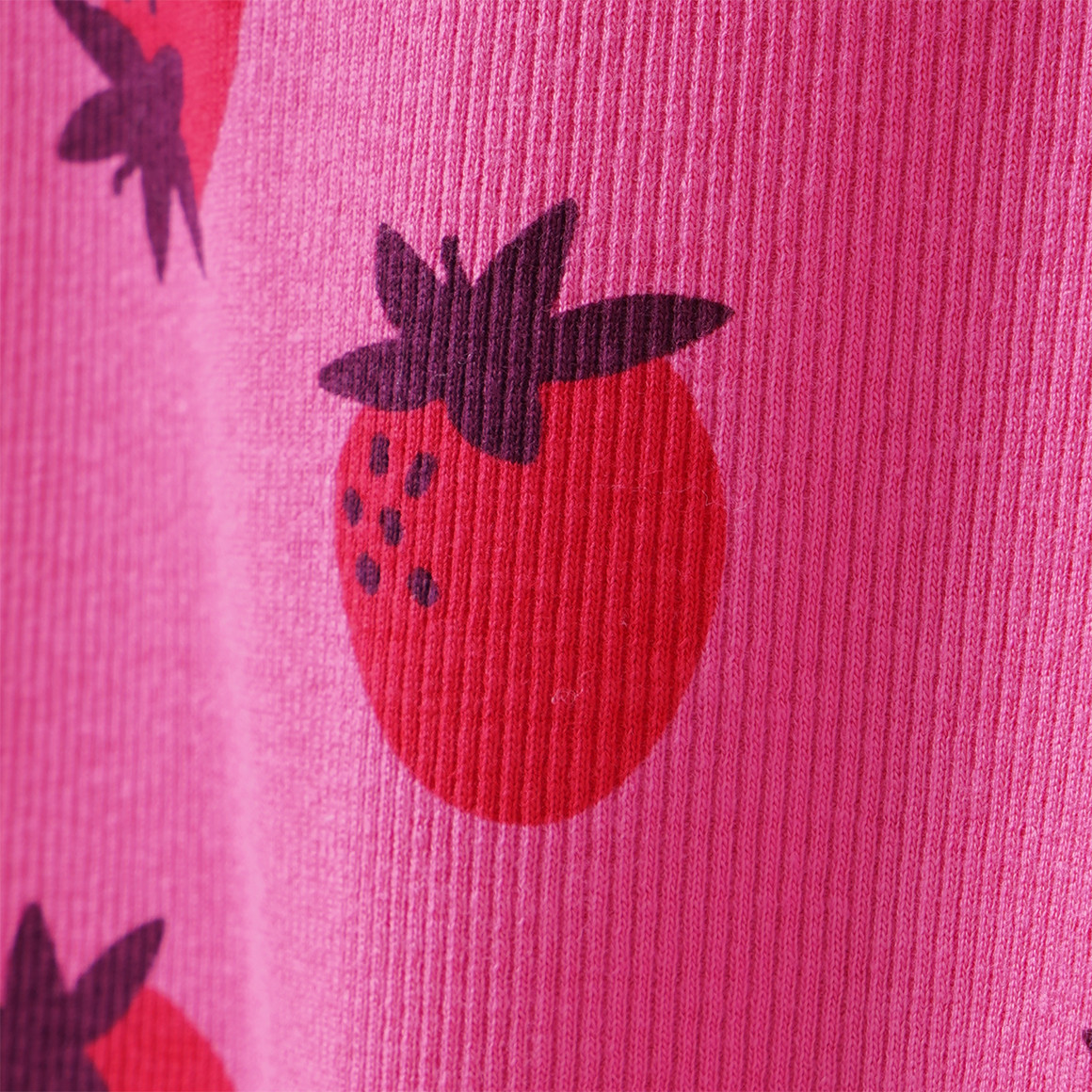 Mädchen Langarmshirt mit Rippstruktur