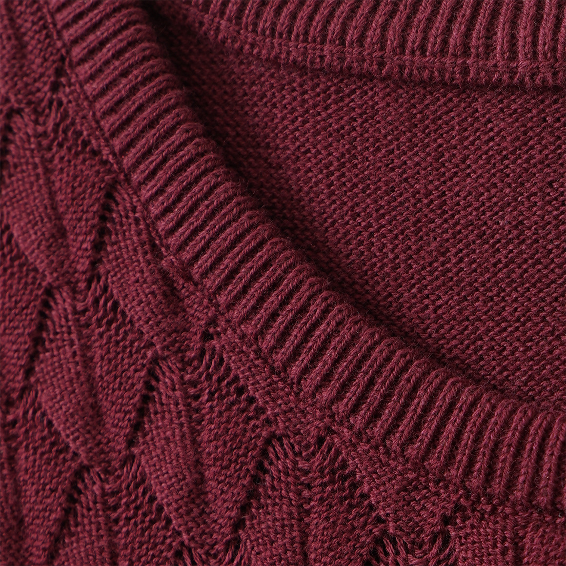 Mädchen Strickkleid mit Wabenstruktur