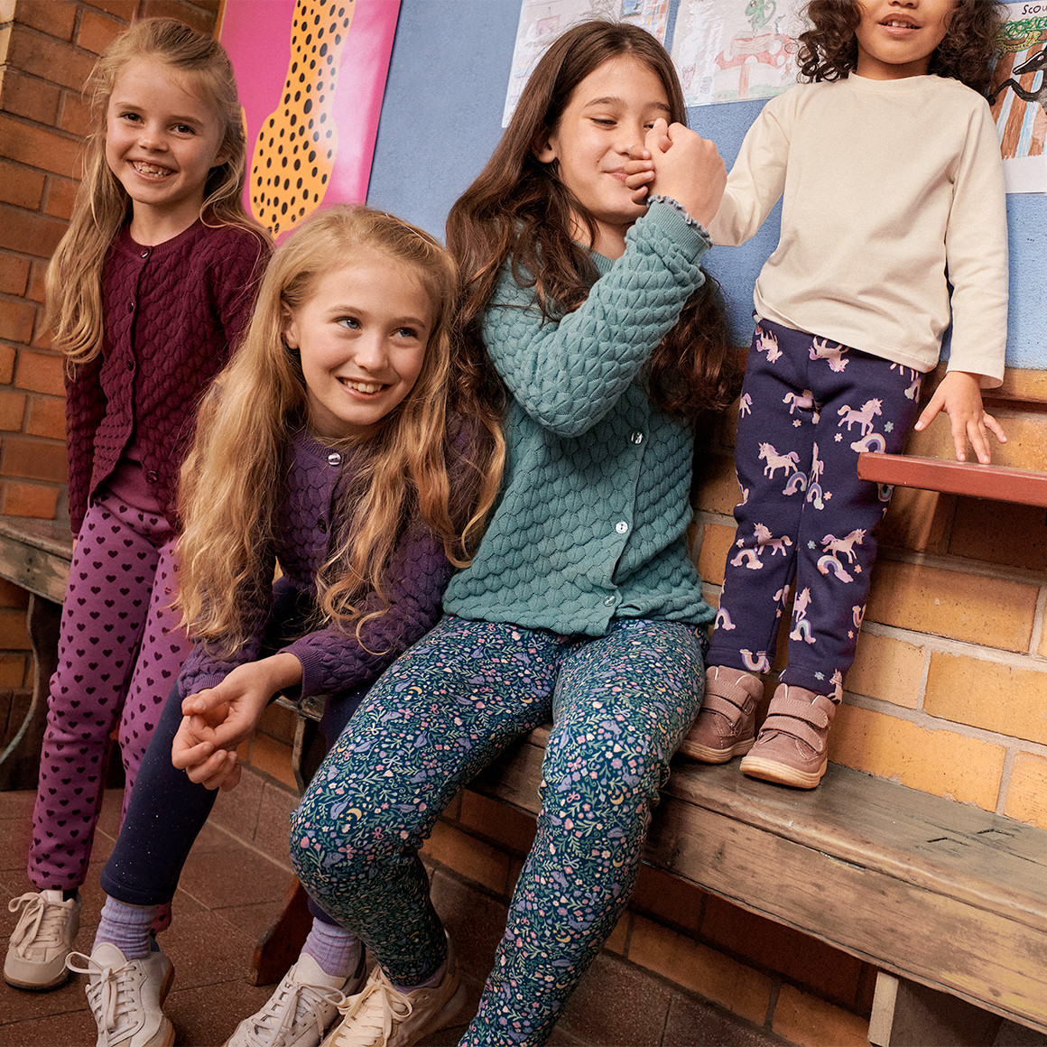 Mädchen Thermo-Leggings mit Allover-Print