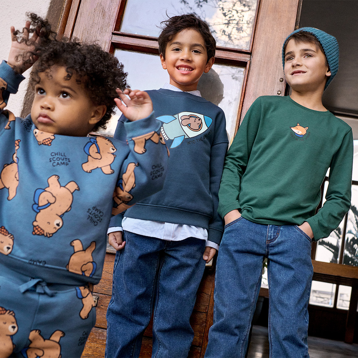 Baby-shirt met lange mouwen en print