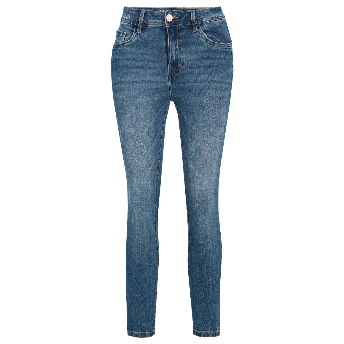Damen Skinny-Jeans mit Destroyed-Details