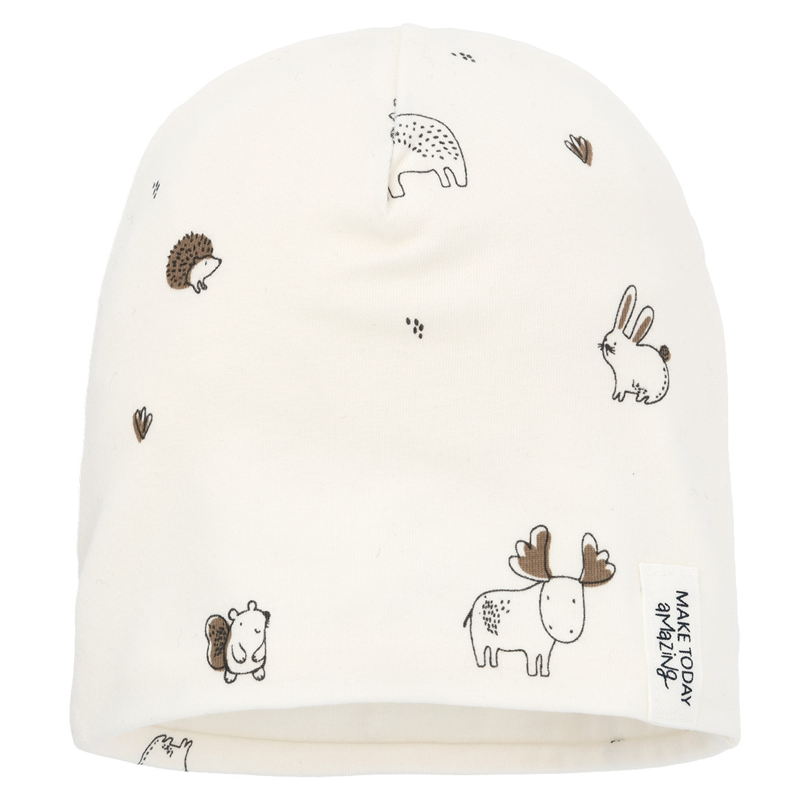 Baby Mütze mit Waldtieren