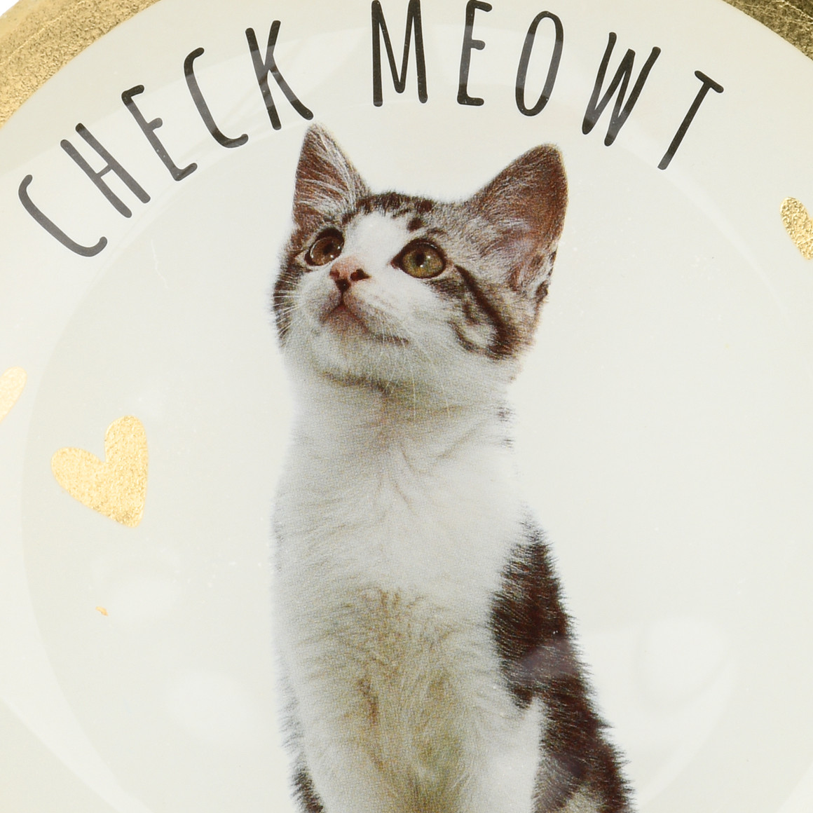 Kleiner Deko-Teller mit Katzen-Motiv
