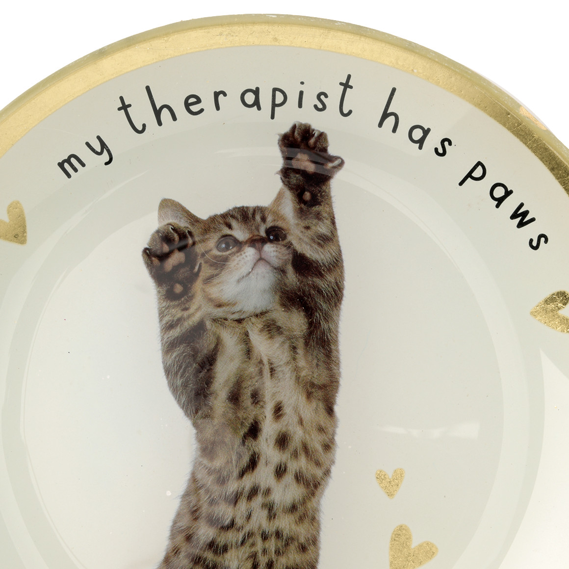Deko-Teller mit Katzen-Motiv