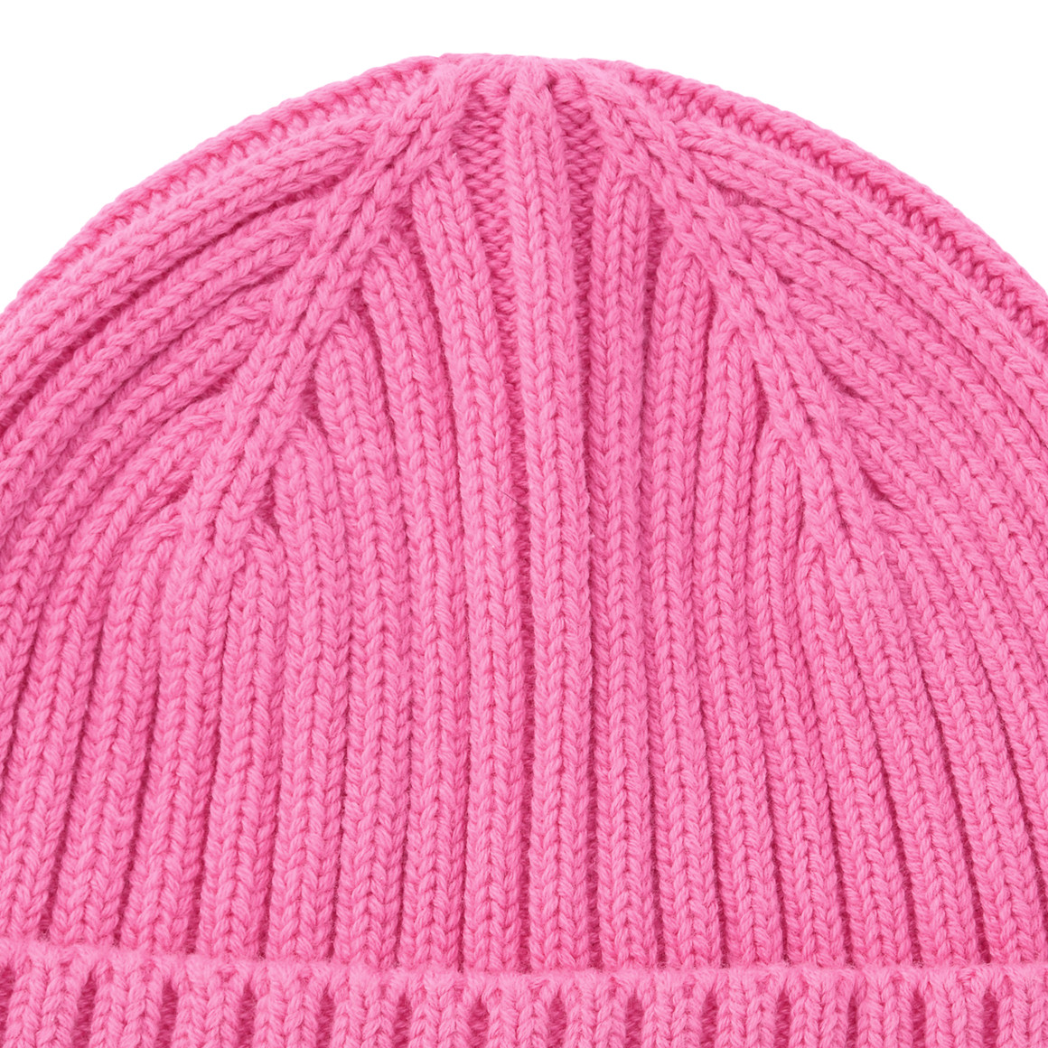 Mädchen Strickmütze mit Rippstruktur