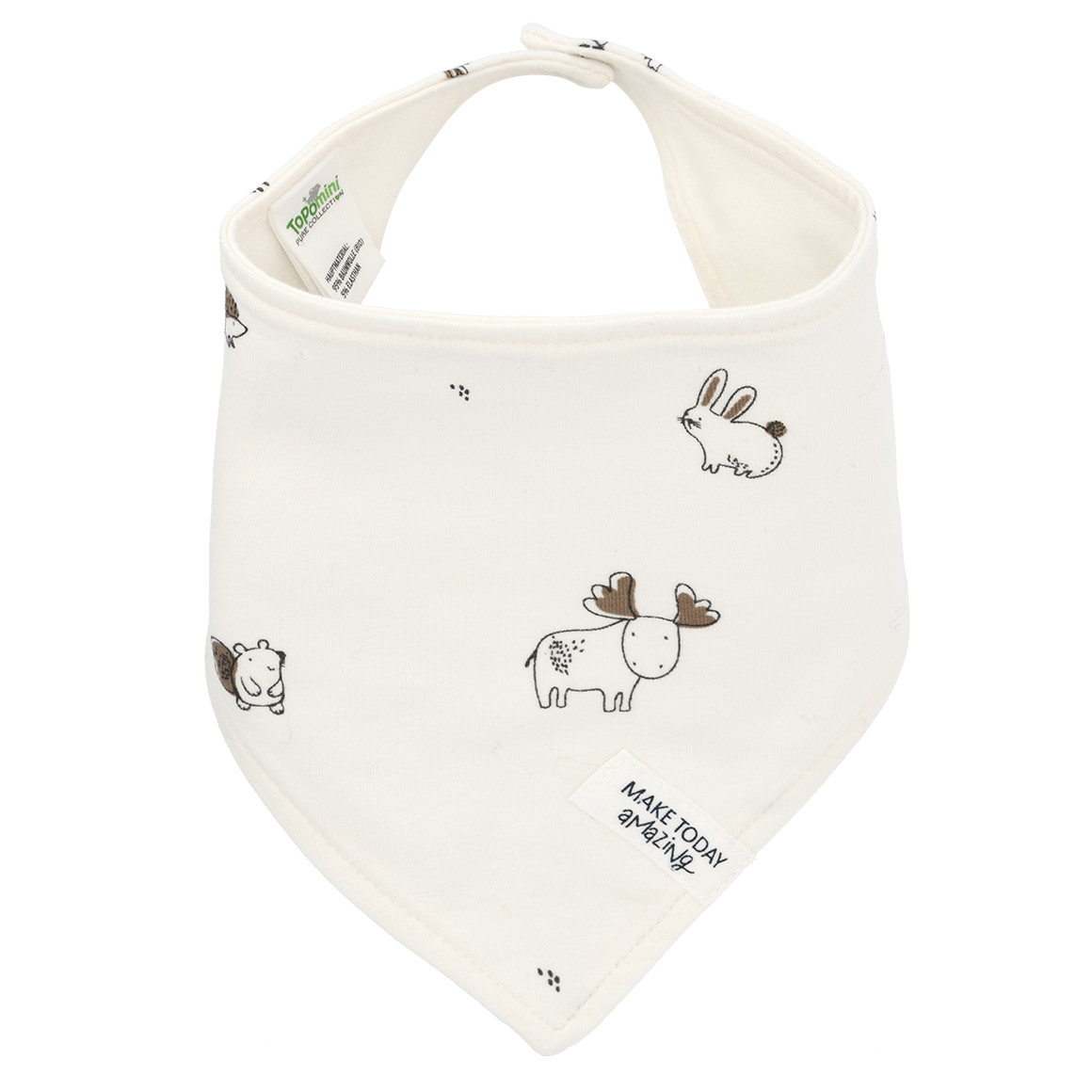 Babybandana met bosdieren