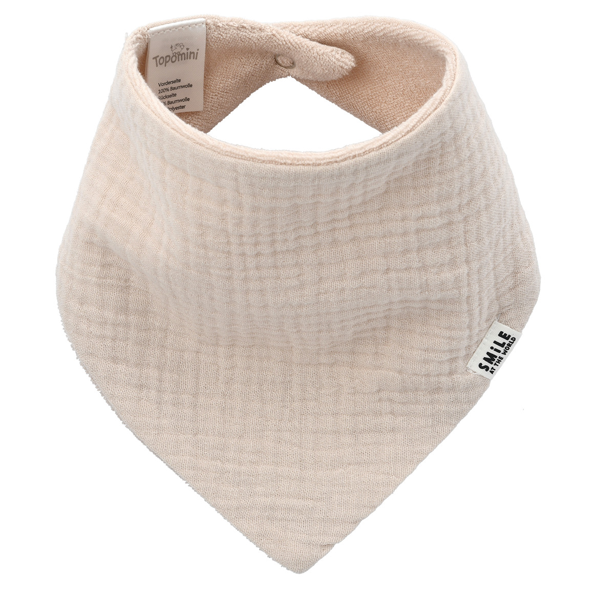 Baby Musselin-Bandana mit Frottee-Innenseite