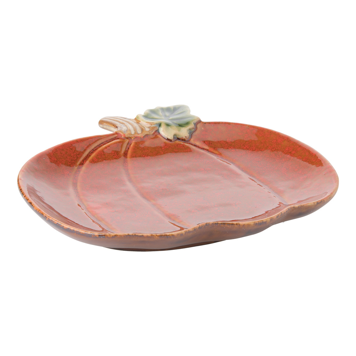 Deko-Teller in Kürbis-Form